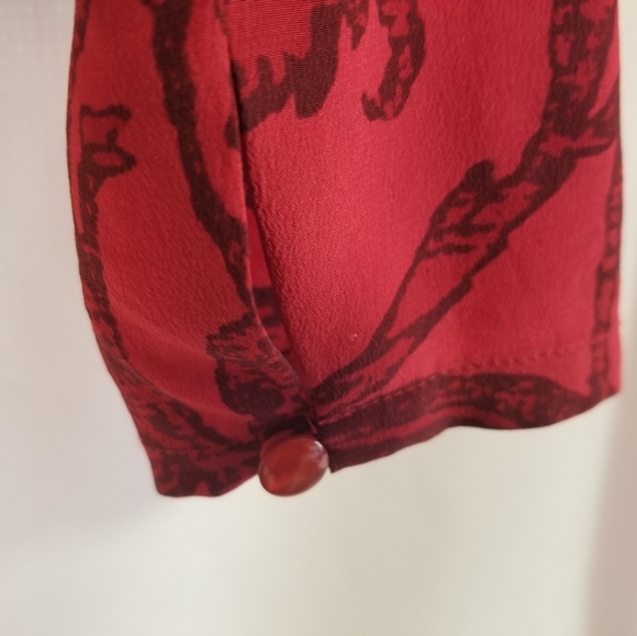 Carlisle Red Jacket and blouse, with Black Patterns - Picture 13 of 15